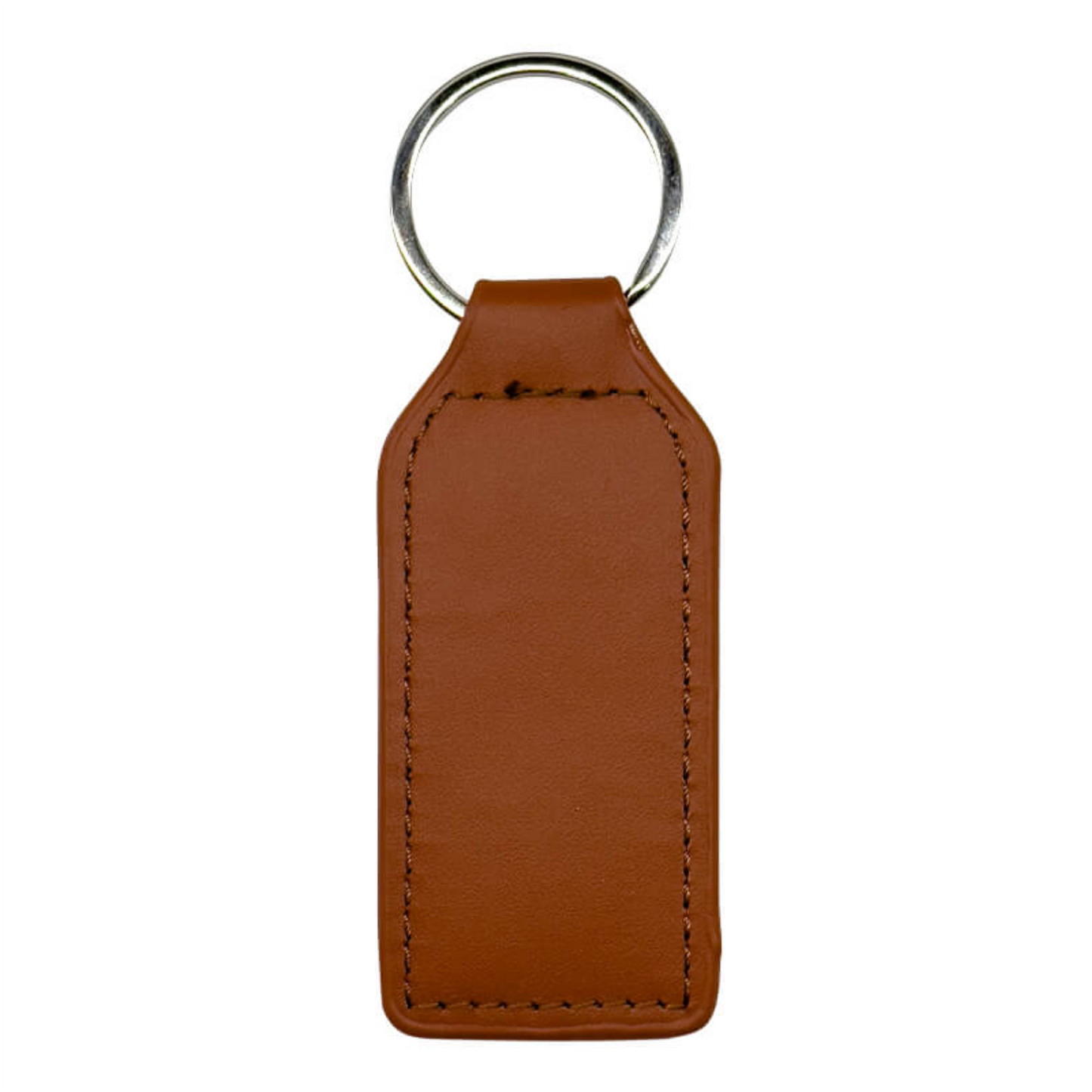 PU & Metal Rectangle Keyring – Custom Printed Sublimation Keychain
