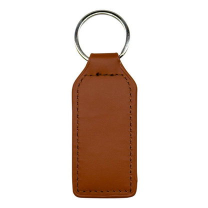 PU & Metal Rectangle Keyring – Custom Printed Sublimation Keychain