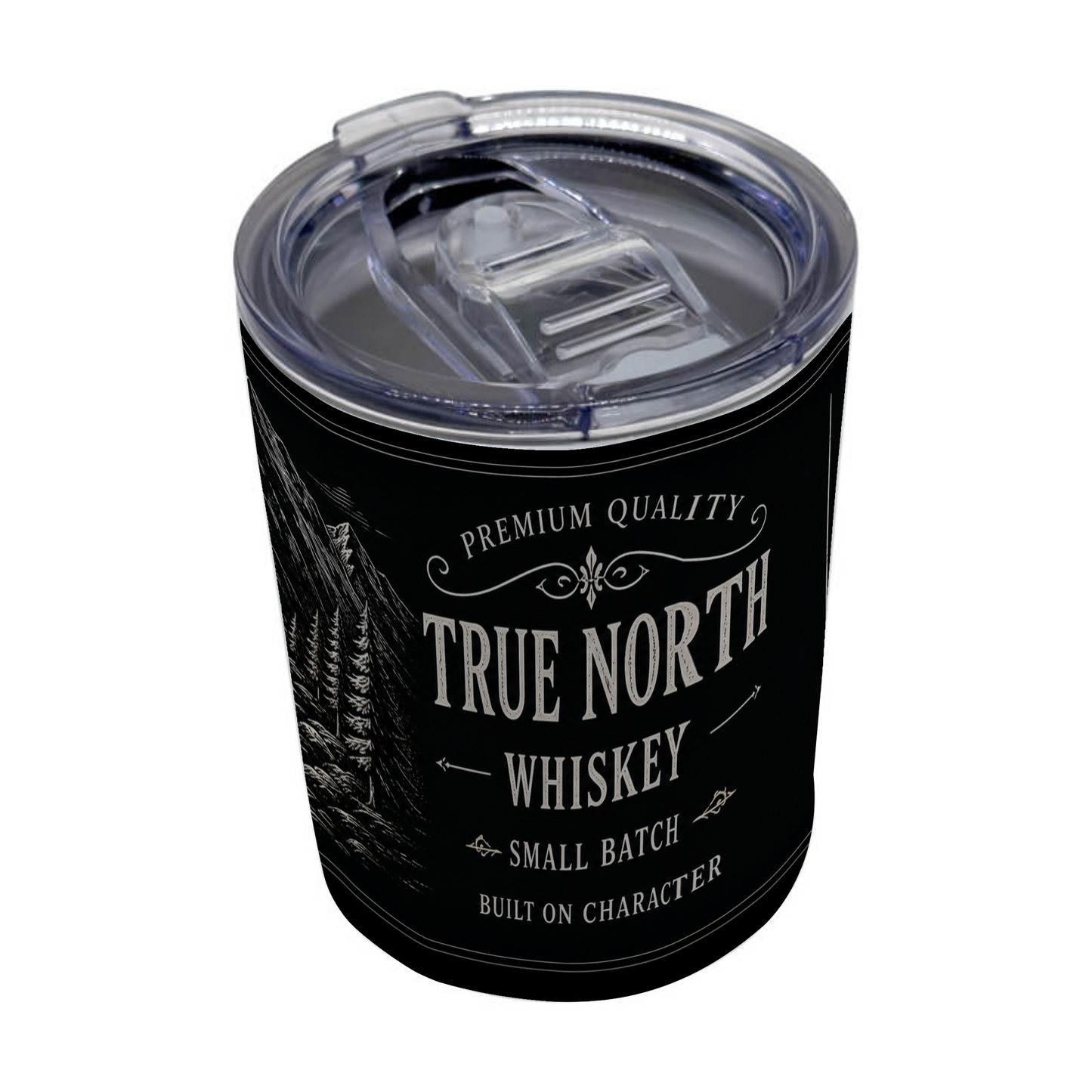 Custom Printed Whiskey Tumbler – 12oz Stainless Steel