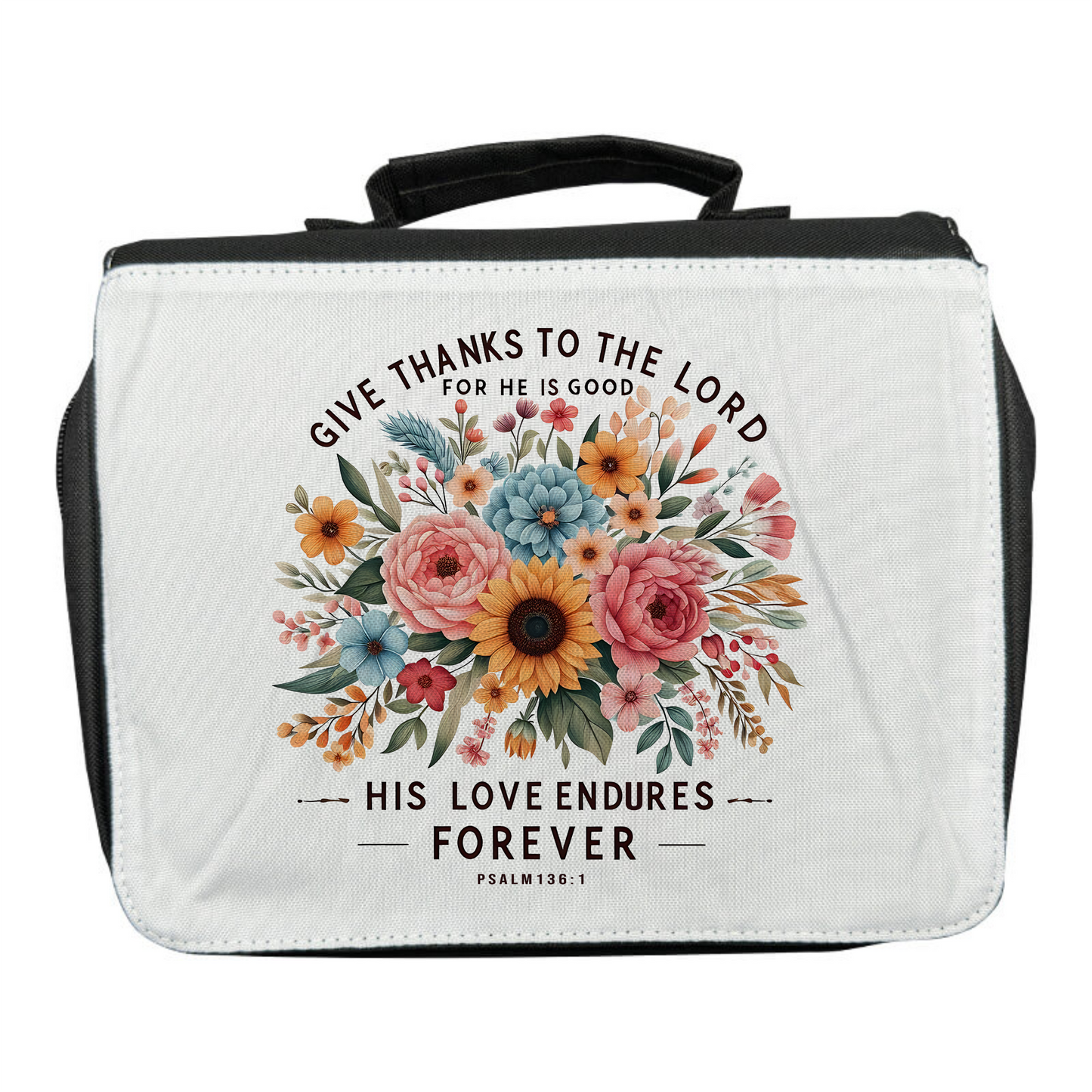 Black Polyester Bible Bag – Custom Printed Personalised Cover