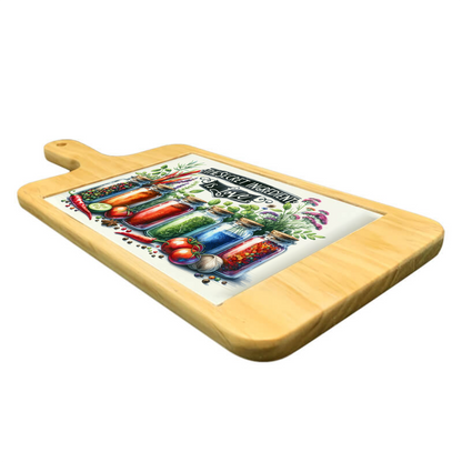 Rectangular Platter Plate with Printed Tile – Personalised Serving & Décor Piece