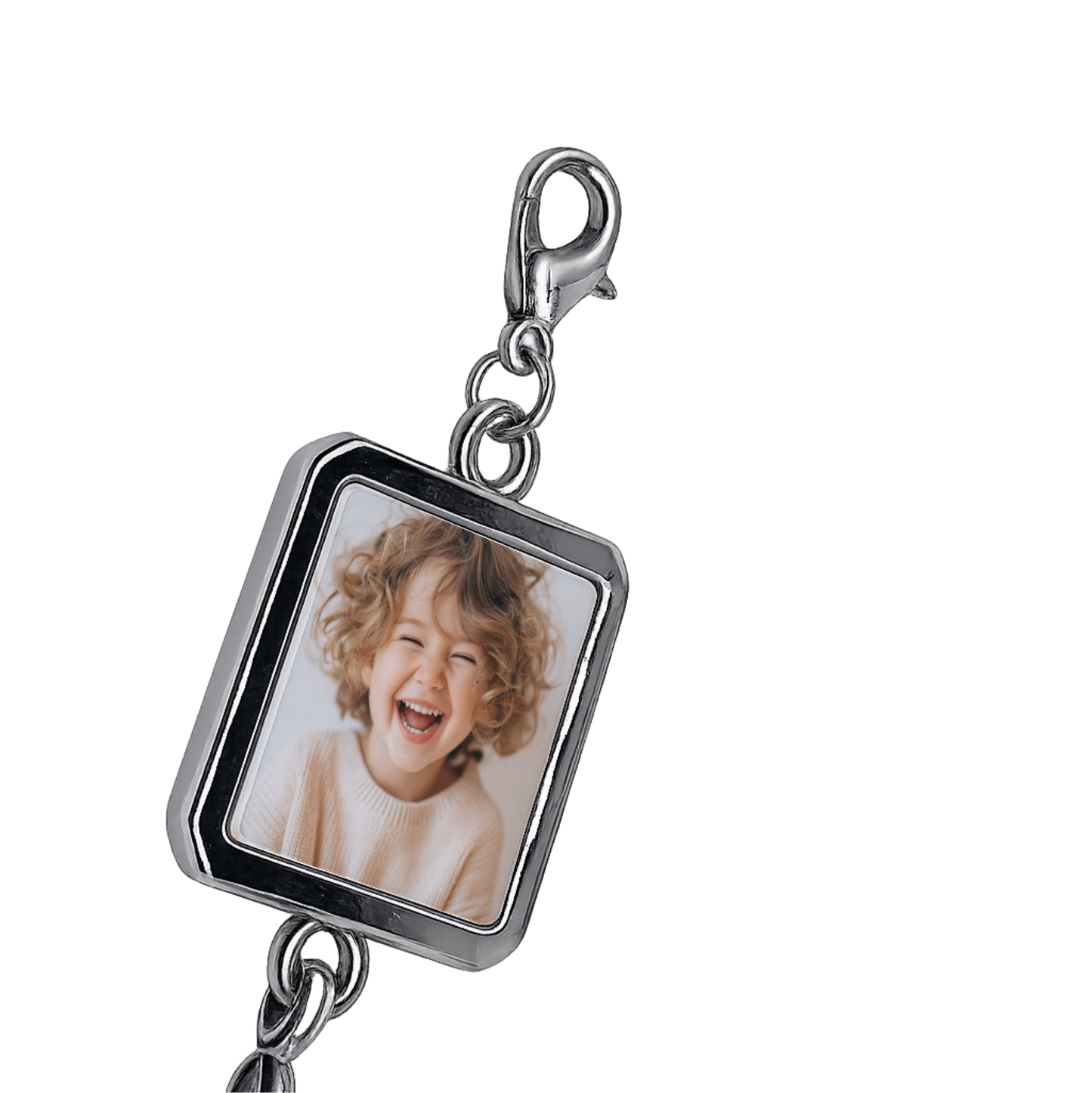 Custom Photo Bracelet | Personalised Stainless Steel Charm Bracelet | Memory Jewellery Gift