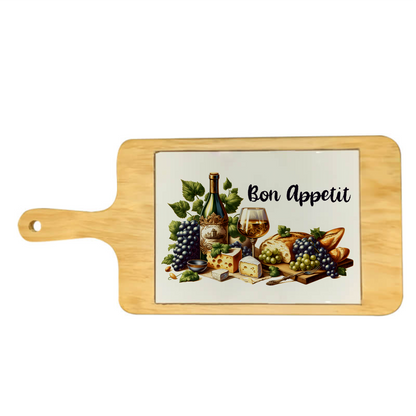 Rectangular Platter Plate with Printed Tile – Personalised Serving & Décor Piece