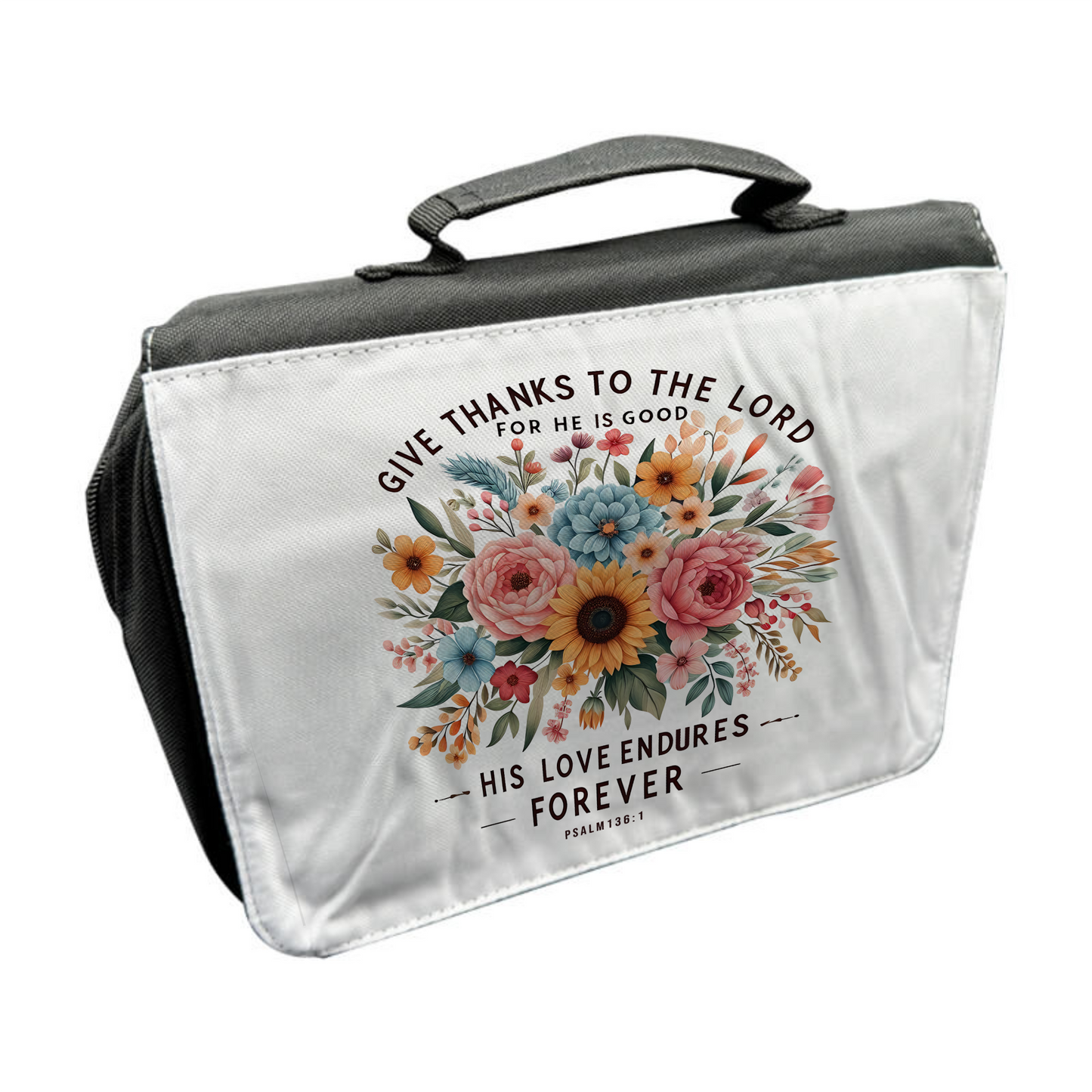 Black Polyester Bible Bag – Custom Printed Personalised Cover