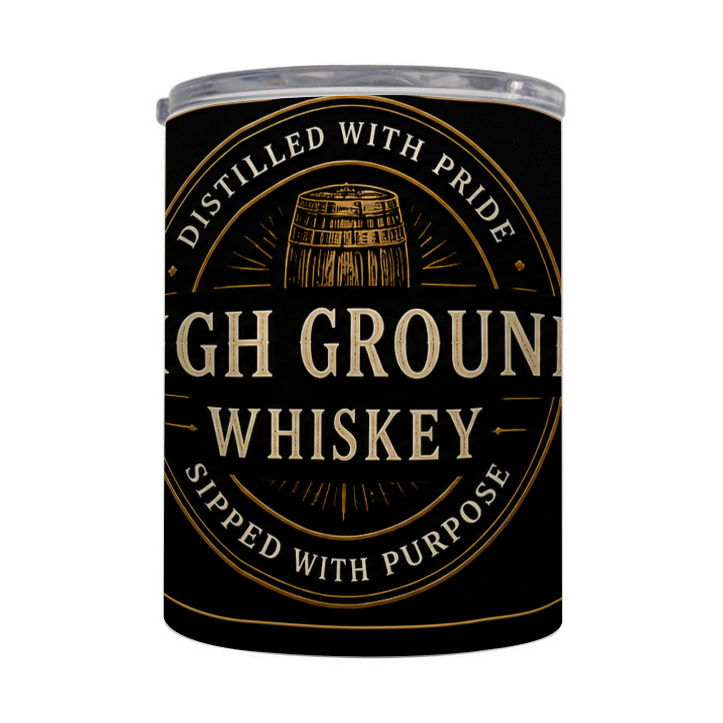 Custom Printed Whiskey Tumbler – 12oz Stainless Steel