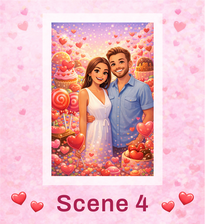 💑 Valentine Couple Portraits – Digital Artwork