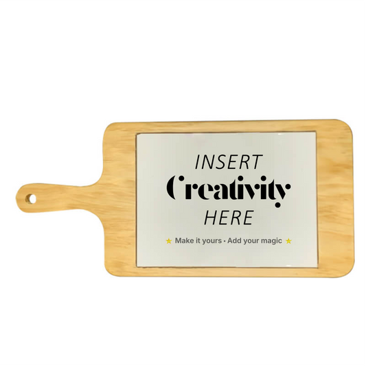 Rectangular Platter Plate with Printed Tile – Personalised Serving & Décor Piece