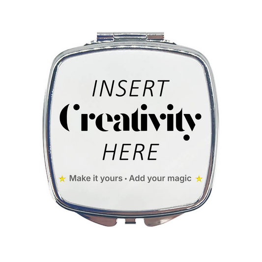 Square Compact Mirror – Custom Printed Personalised Pocket Mirror