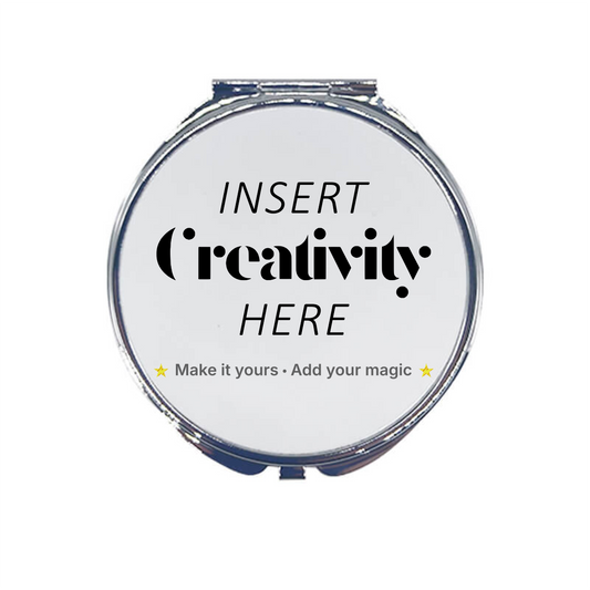 Round Compact Mirror – Custom Printed Personalised Pocket Mirror