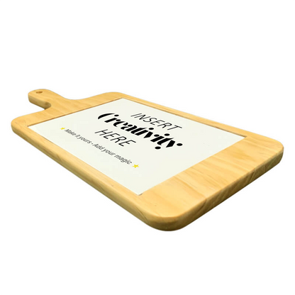 Rectangular Platter Plate with Printed Tile – Personalised Serving & Décor Piece