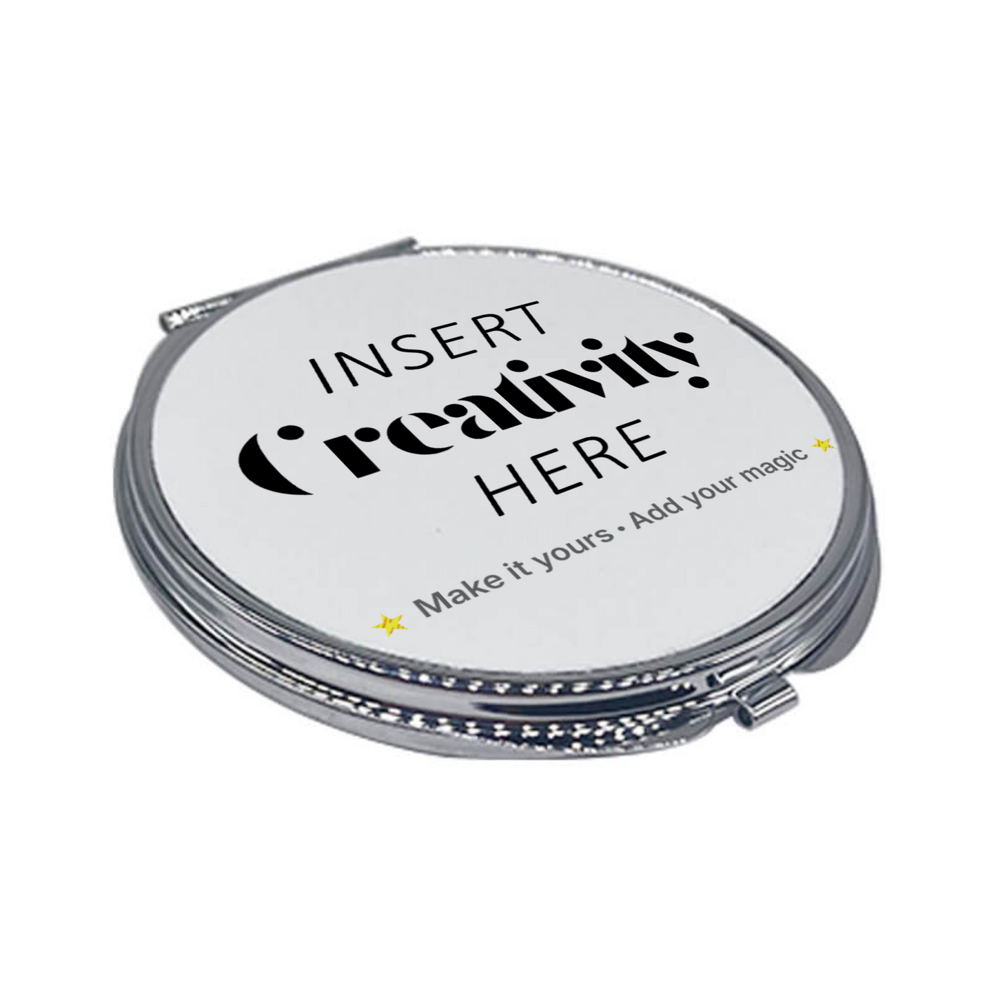 Round Compact Mirror – Custom Printed Personalised Pocket Mirror