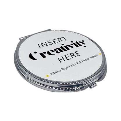 Round Compact Mirror – Custom Printed Personalised Pocket Mirror