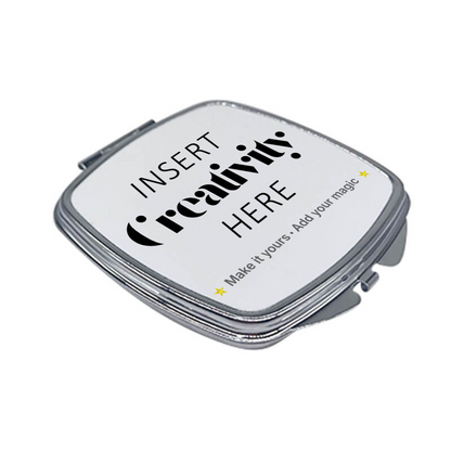 Square Compact Mirror – Custom Printed Personalised Pocket Mirror