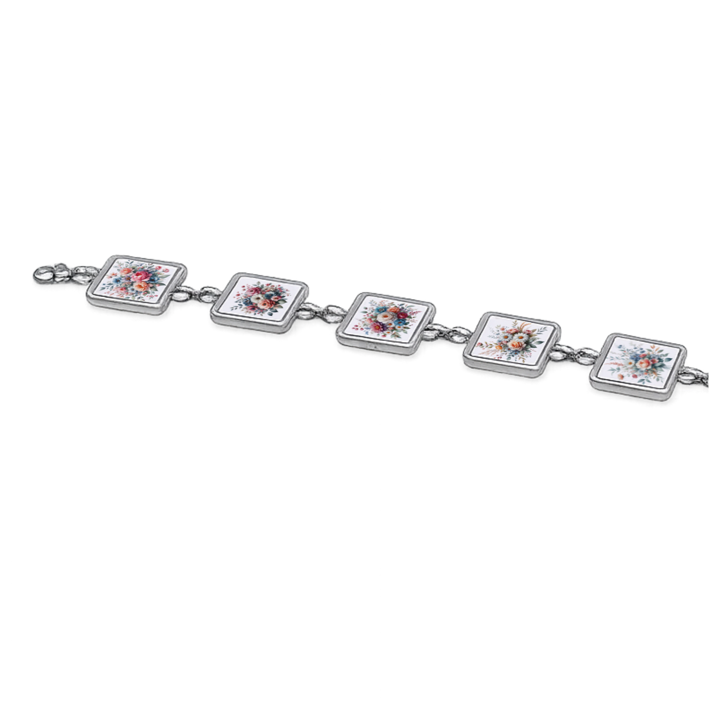 Custom Photo Bracelet | Personalised Stainless Steel Charm Bracelet | Memory Jewellery Gift