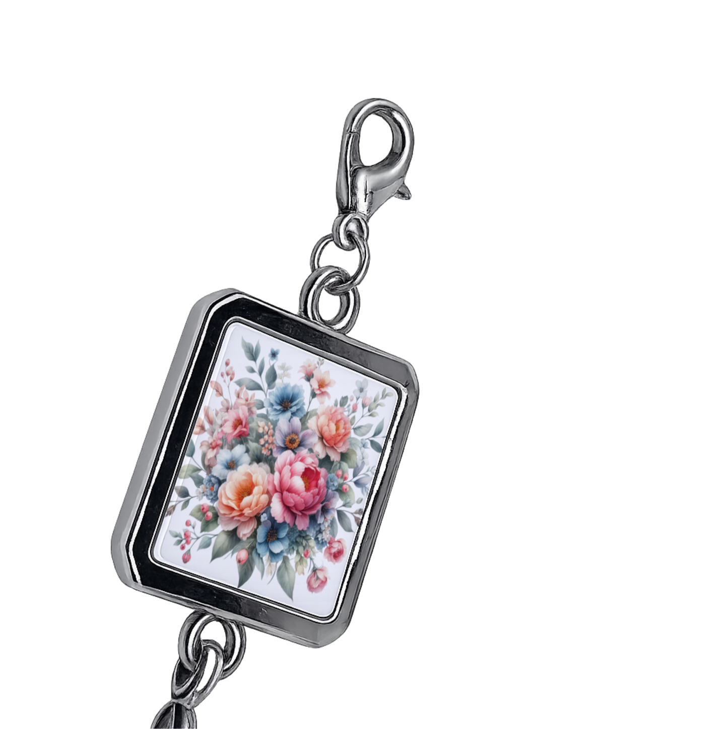 Custom Photo Bracelet | Personalised Stainless Steel Charm Bracelet | Memory Jewellery Gift