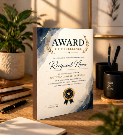 Custom Wood Printed Canvas | Personalised Awards, Gifts & Corporate Branding