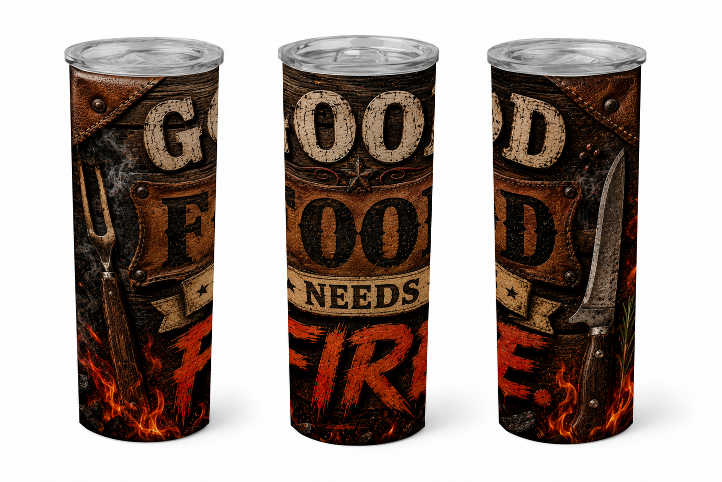 Premium 20oz Straight Tumbler Wrap Design - BraaiSA 41
