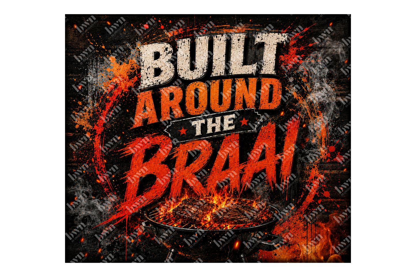 Premium 20oz Straight Tumbler Wrap Design - BraaiSA 42