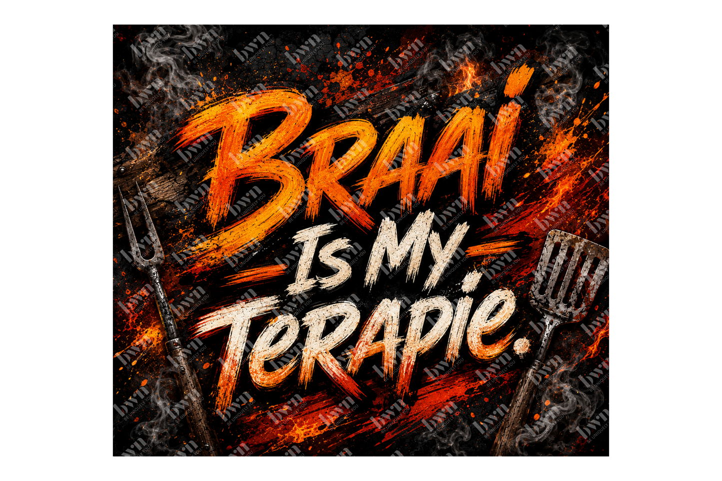 Premium 20oz Straight Tumbler Wrap Design - BraaiSA 11