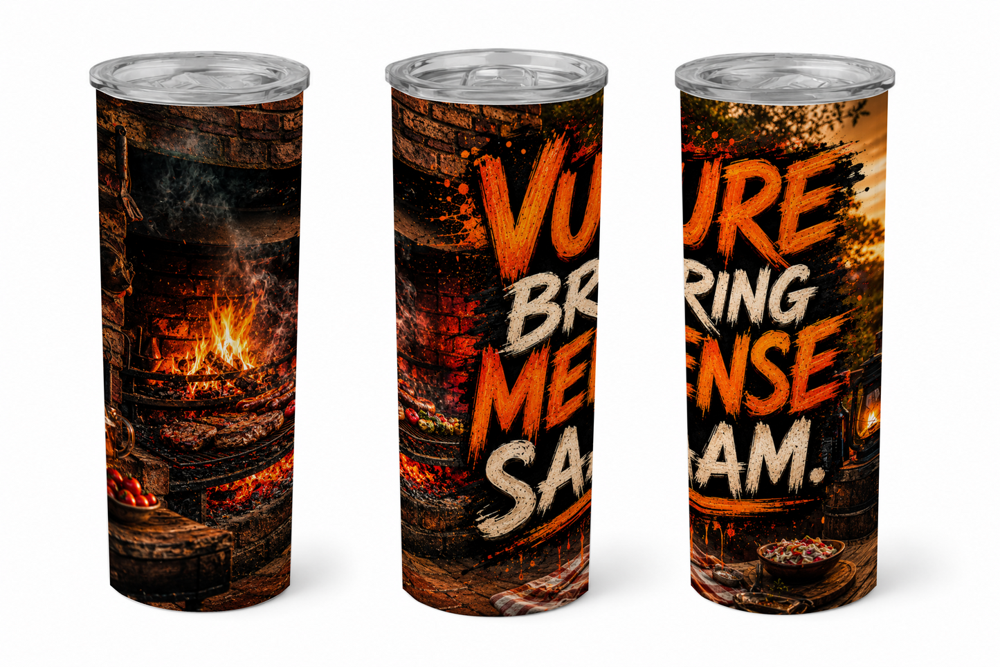 Premium 20oz Straight Tumbler Wrap Design - BraaiSA 13