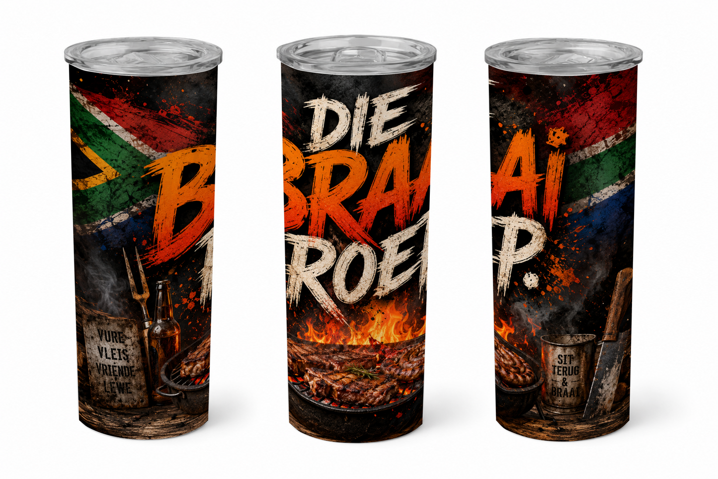 Premium 20oz Straight Tumbler Wrap Design - BraaiSA 15
