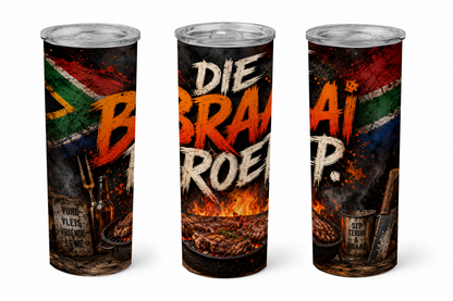 Premium 20oz Straight Tumbler Wrap Design - BraaiSA 15