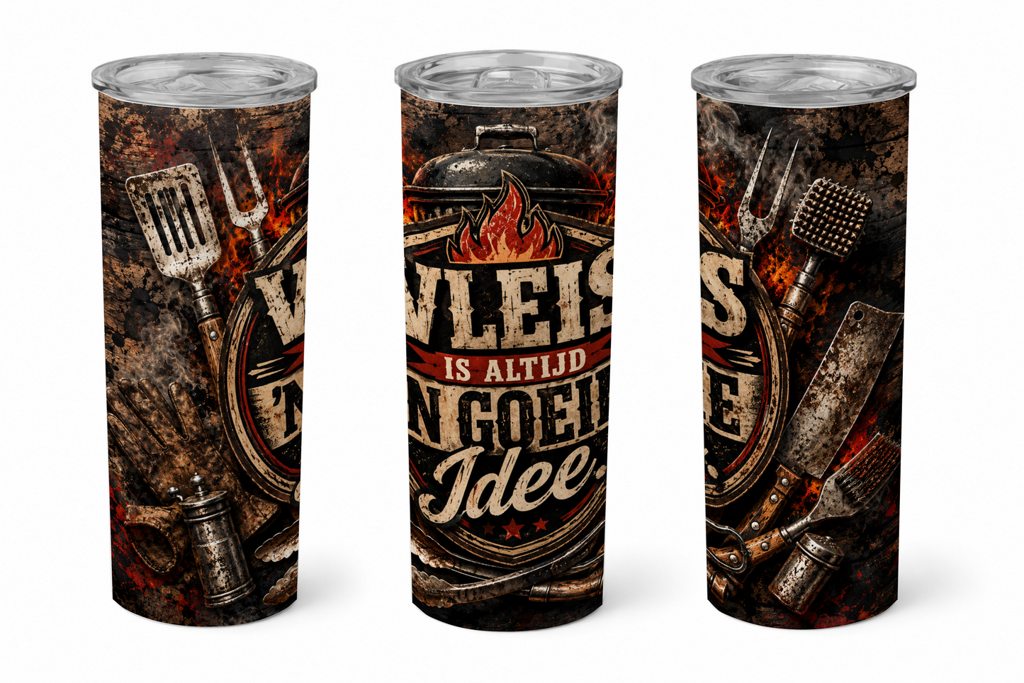 Premium 20oz Straight Tumbler Wrap Design - BraaiSA 16