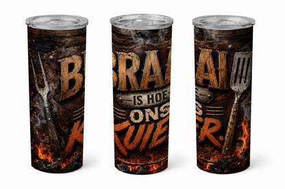 Premium 20oz Straight Tumbler Wrap Design - BraaiSA 18