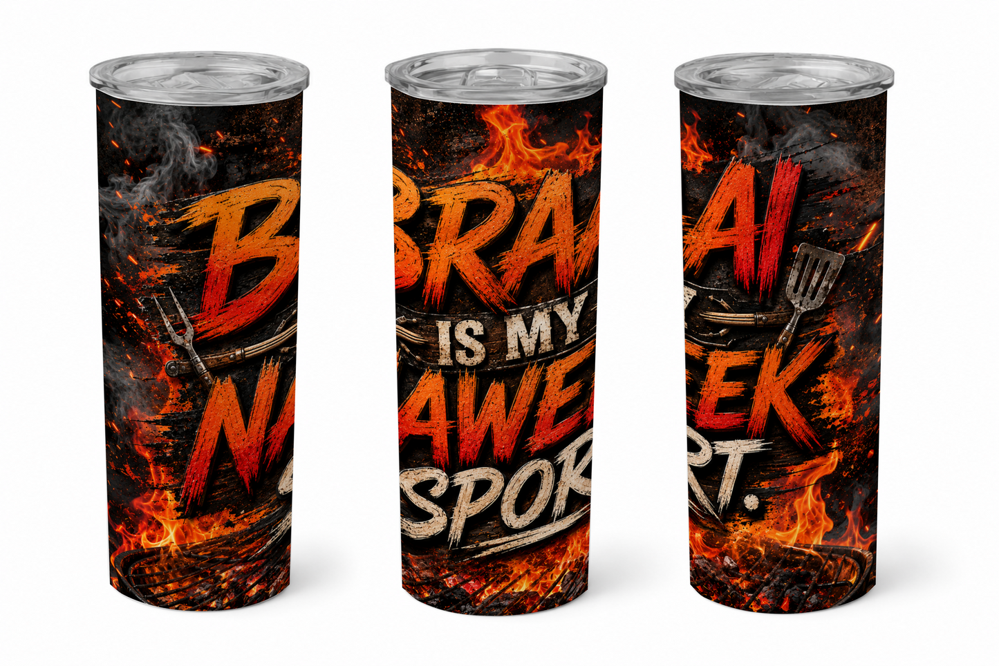 Premium 20oz Straight Tumbler Wrap Design - BraaiSA 19