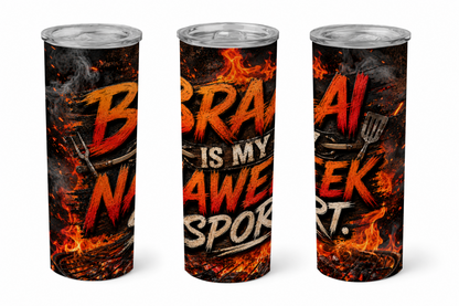 Premium 20oz Straight Tumbler Wrap Design - BraaiSA 19