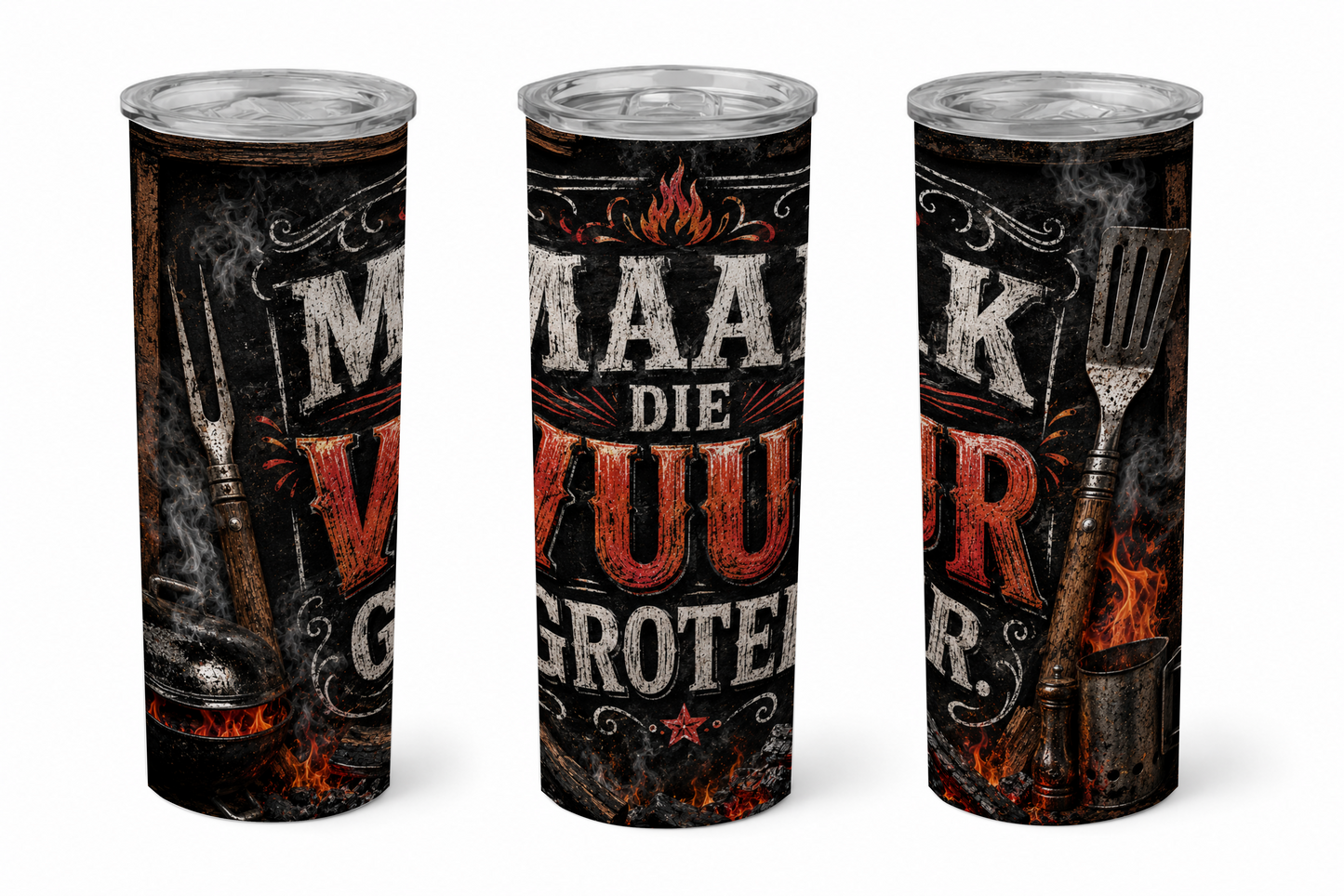 Premium 20oz Straight Tumbler Wrap Design - BraaiSA 20