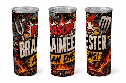 Premium 20oz Straight Tumbler Wrap Design - BraaiSA 21