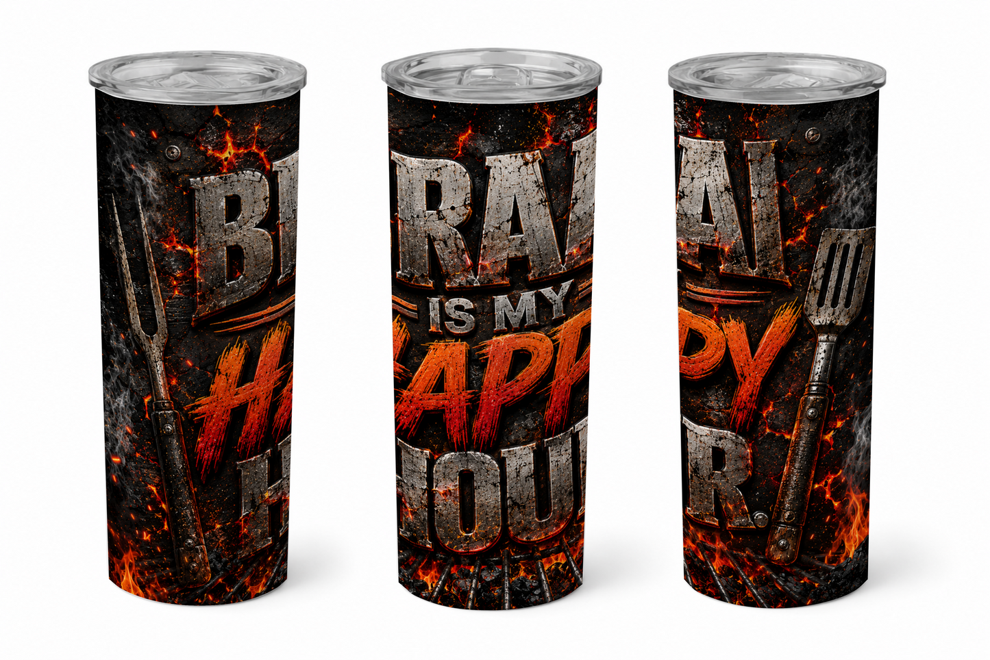 Premium 20oz Straight Tumbler Wrap Design - BraaiSA 22
