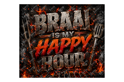 Premium 20oz Straight Tumbler Wrap Design - BraaiSA 22