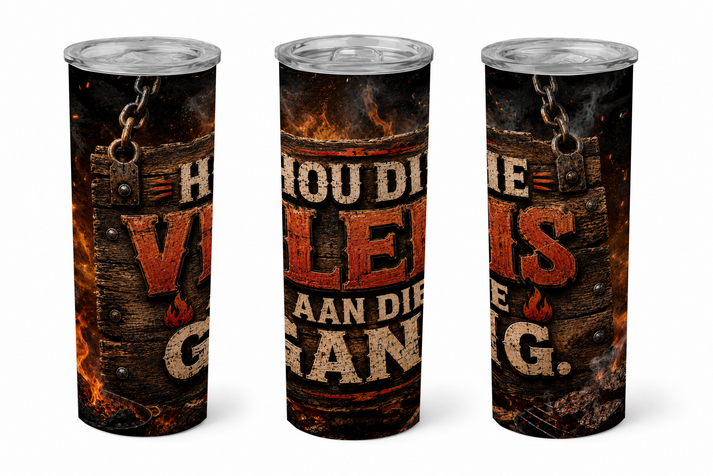 Premium 20oz Straight Tumbler Wrap Design - BraaiSA 23