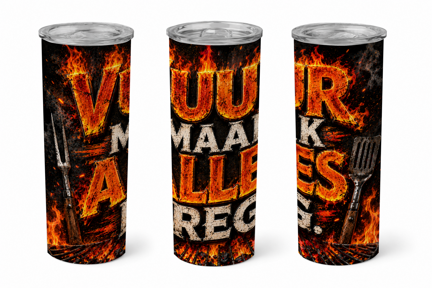 Premium 20oz Straight Tumbler Wrap Design - BraaiSA 24