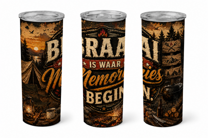 Premium 20oz Straight Tumbler Wrap Design - BraaiSA 25