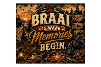 Premium 20oz Straight Tumbler Wrap Design - BraaiSA 25