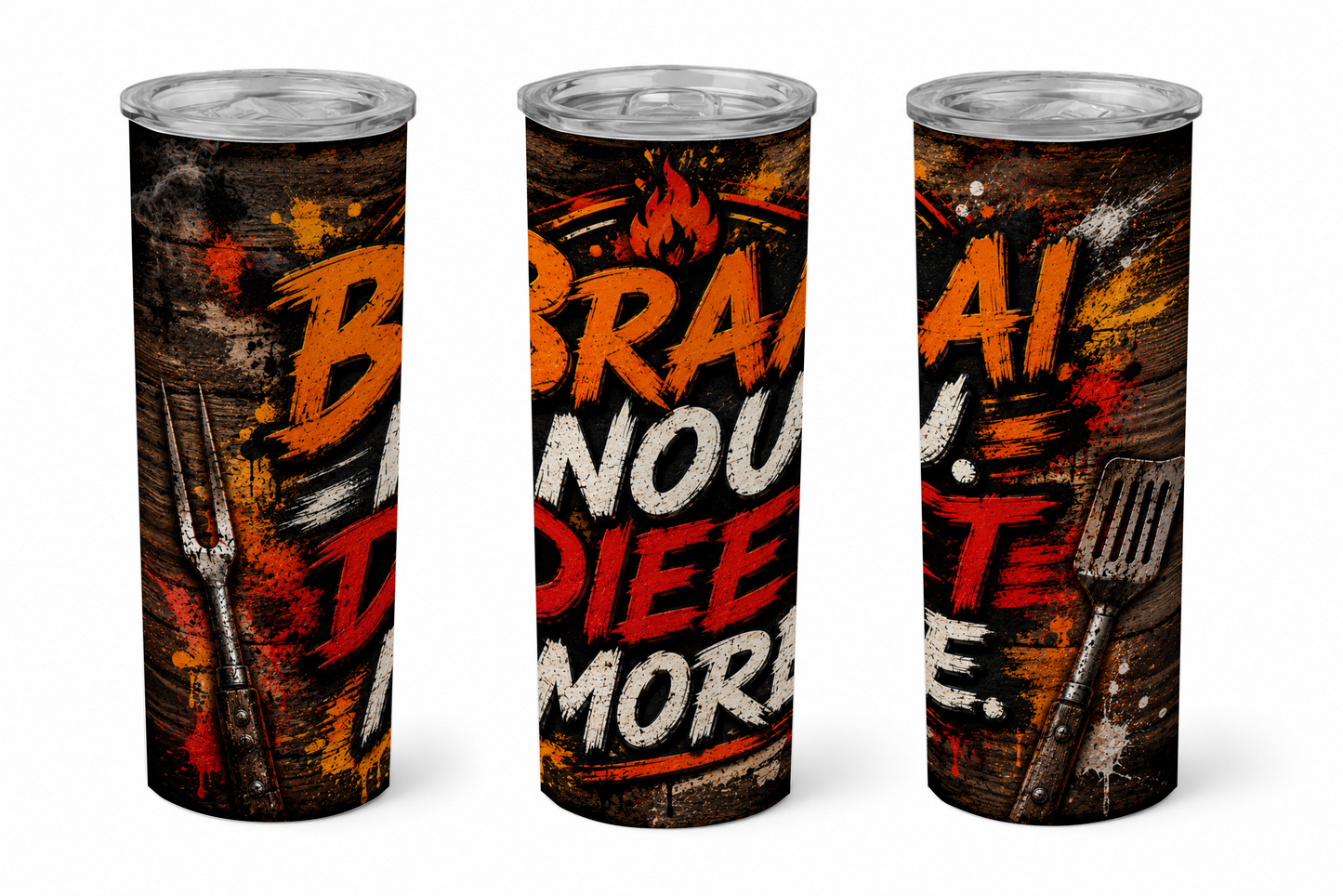 Premium 20oz Straight Tumbler Wrap Design - BraaiSA 27