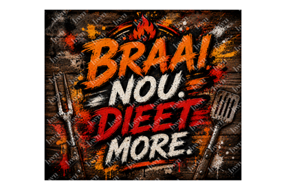 Premium 20oz Straight Tumbler Wrap Design - BraaiSA 27