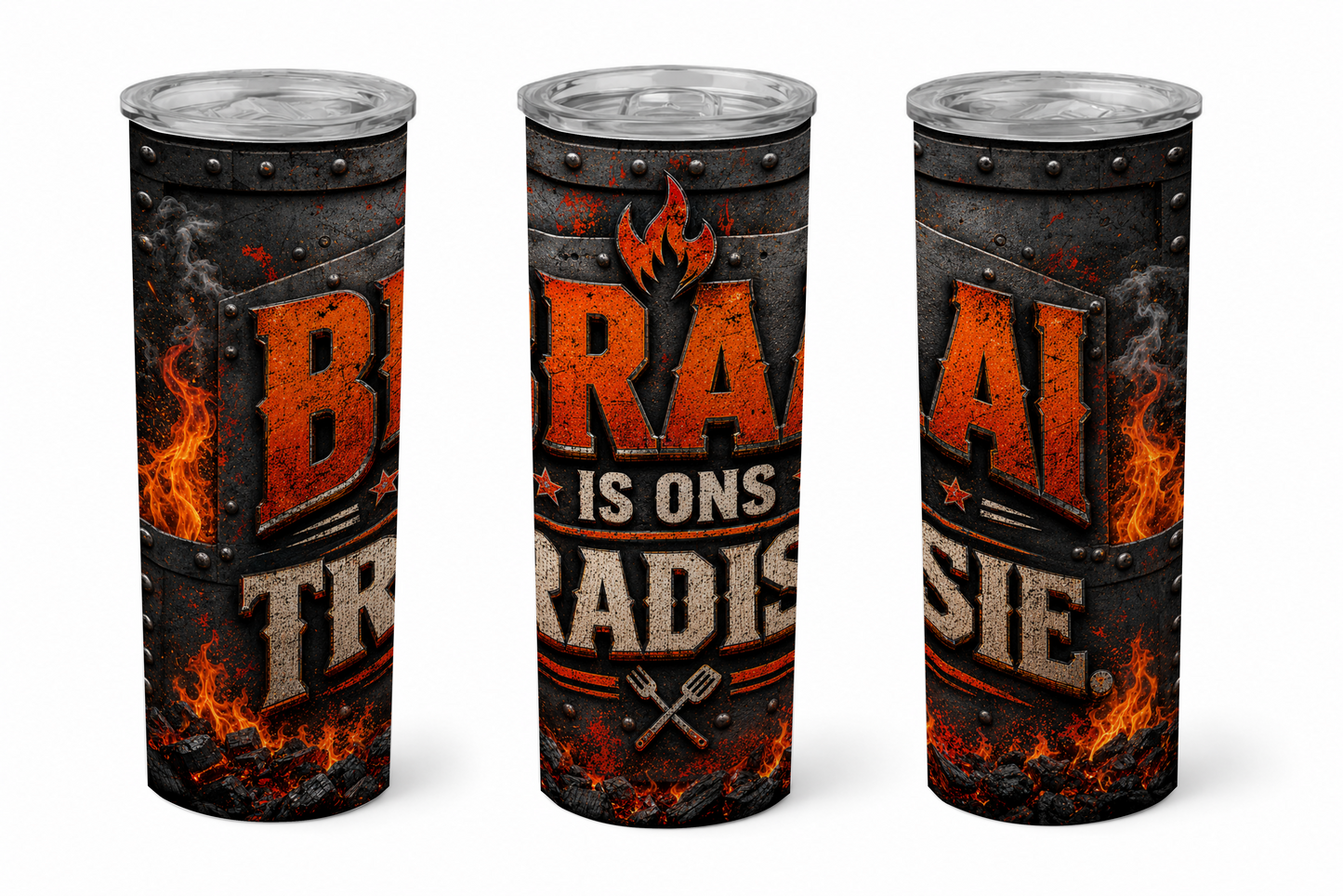 Premium 20oz Straight Tumbler Wrap Design - BraaiSA 28