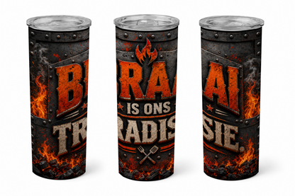 Premium 20oz Straight Tumbler Wrap Design - BraaiSA 28