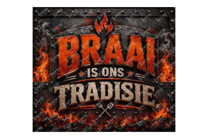 Premium 20oz Straight Tumbler Wrap Design - BraaiSA 28