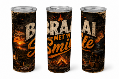 Premium 20oz Straight Tumbler Wrap Design - BraaiSA 29