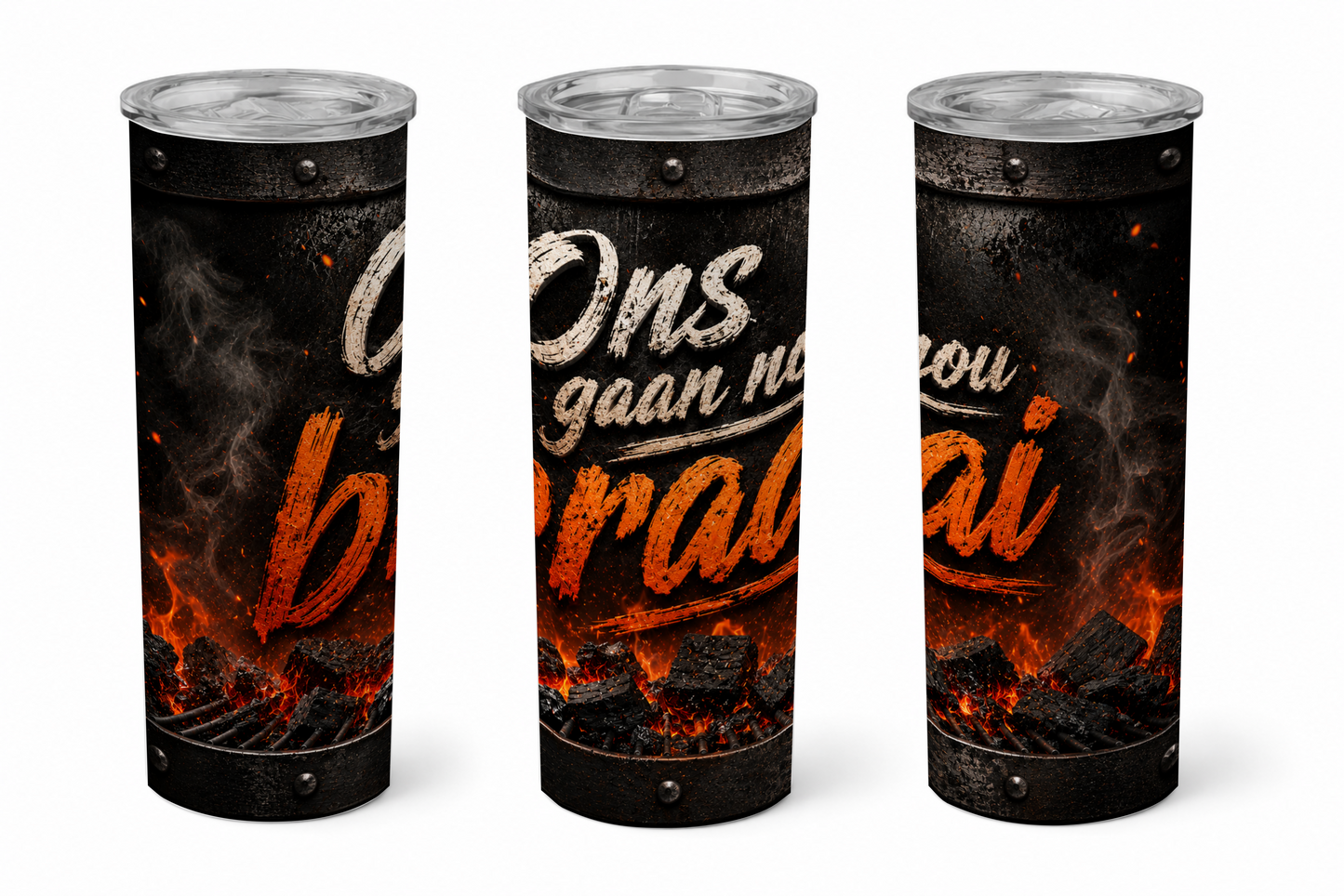 Premium 20oz Straight Tumbler Wrap Design - BraaiSA 02