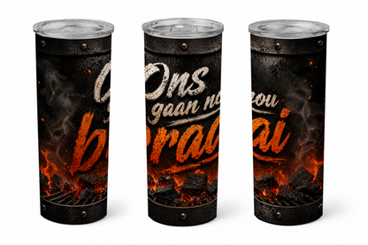 Premium 20oz Straight Tumbler Wrap Design - BraaiSA 02