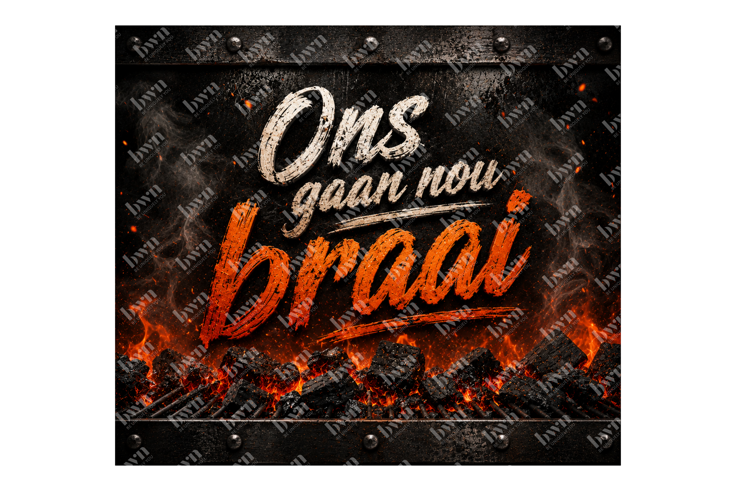 Premium 20oz Straight Tumbler Wrap Design - BraaiSA 02