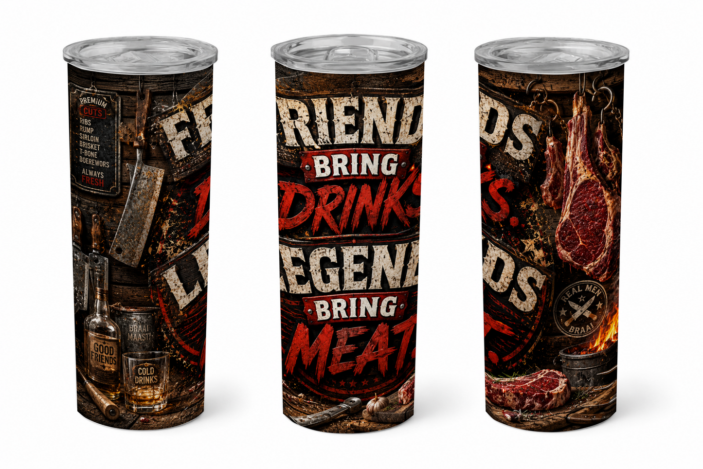 Premium 20oz Straight Tumbler Wrap Design - BraaiSA 36