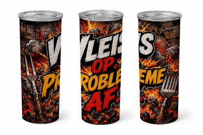 Premium 20oz Straight Tumbler Wrap Design - BraaiSA 03