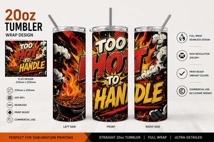 Premium 20oz Straight Tumbler Wrap Design - BraaiSA 43